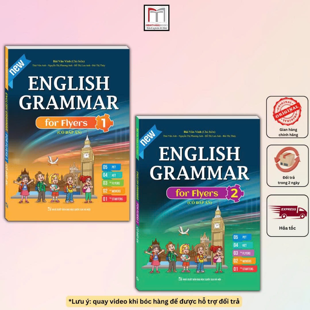 Sách - Combo 2c - English grammar for Flyers (có đáp án)
