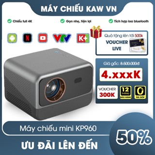 Máy Chiếu Mini KP960 Chính Hãng KAW, Độ Sáng Cao Kết Nối WiFi Bluetooth Đa Thiết Bị Video Đẹp Và Nét