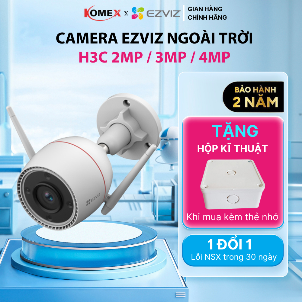 Camera Ezviz ngoài trời H3C 2MP / H3C 2MP Color / H3C 3MP / H3C 4MP giám sát an ninh gia đình