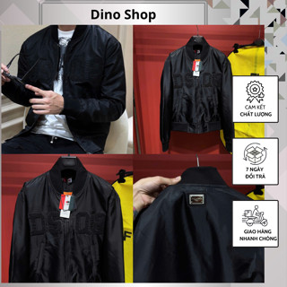  Áo Khoác Nam DSQ Trần Bông Thêu Chữ Nổi Trước Mặt Cực Chất - Áo Khoác Nam Thêu Chữ Mẫu Mới 