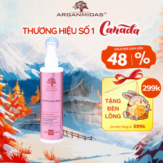 Xịt dưỡng bảo vệ tóc Arganmidas , Xịt dưỡng trước khi sấy và tạo kiểu, siêu dưỡng tóc hư tổn, tóc mềm mượt 250ml