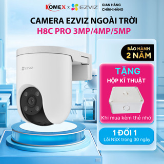 Camera EZVIZ ngoài trời H8C PRO 3MP/ 4MP/5MP kết nối wifi - H8C dùng sim 4G đàm thoại 2 chiều, có màu vào ban đêm