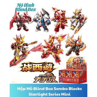  Set Mô Hình Lắp Ráp Hộp Mù Tây Du Ký Blind Box Sembo Blocks Starlight Series Mini  Có thể mua lẻ  
