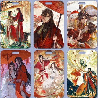  Dây đeo thẻ vỏ bọc thẻ ID thẻ tên in hình Thiên Quan Tứ Phúc Anime Manga 