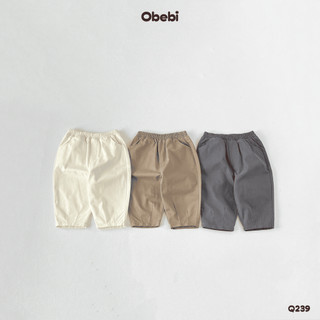  Quần Kaki Chiết Gấu Obebi Thời Trang Thu Đông Lịch Sự Cho Bé Trai Bé Gái từ 8kg - 23kg Q239 