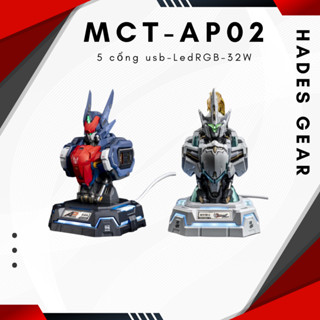 Bộ Sạc Nhanh 32W MCT-AP02 | Đế sạc nhanh mô hình Gundam trang trí bàn PC có đen LED - Hades.Gear