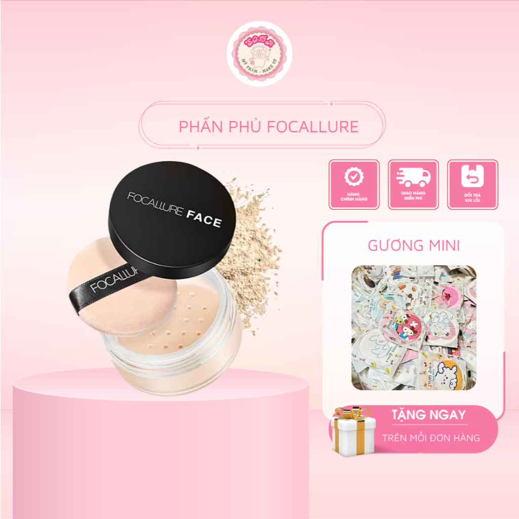 FOCALLURE Phấn phủ dạng bột kiềm dầu che phủ 7g