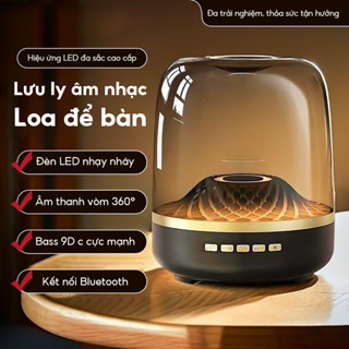 Loa Bluetooth Siêu Trầm 360 Độ Âm Thanh Vòm Bass Mạnh Có Đèn Nhiều Màu âm thanh cực đã