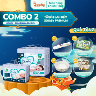 [Đặc biệt giảm quà] Combo 2 bịch Gooby Quần/Dán bỉm đêm siêu mỏng mềm, thấm hút tốt size M/L/XL/XXL/XXXL