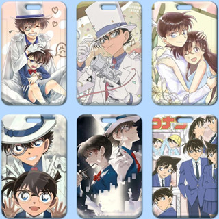  Dây đeo thẻ vỏ bọc thẻ ID thẻ tên in hình Conan Anime Manga Học Sinh Viên 