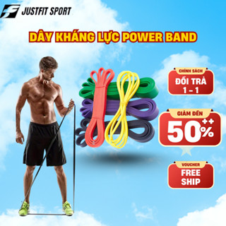 Dây kháng lực tập gym Power Band, dây thun cao su tập yoga, tập tay, chân, toàn thân, dây tập đàn hồi trợ lực kéo xà