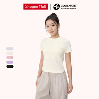  Áo thun nữ baby tee cotton 220gsm trơn màu mềm mại - Coolmate Active For Women 