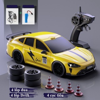 Xe Ô Tô Điều Khiển Từ Xa Drift RC Tốc Độ Cao 4WD, Xe Drift Tốc Độ Cao Dẫn Động 4 Bánh Kèm Pin Sạc Cho Bé