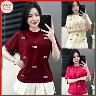 Áo thun nữ tay lỡ form rộng CHỮ MIN.MIN - Áo phông cổ tròn SALA nam nữ unisex cặp đôi, bạn thân