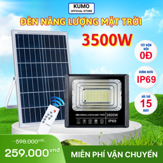 Đèn Năng Lượng Mặt Trời  3500W KUMO Chống Nước IP69 Tự Động Bật Tắt Tiết Kiệm Điện Lắp Sân Vườn