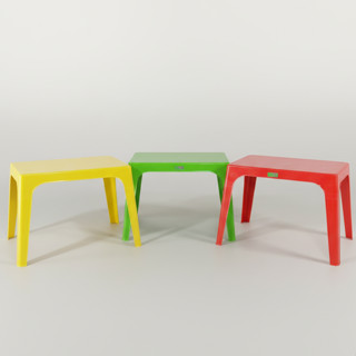 Combo 2 bàn/ ghế trà chanh size đại - nhựa cao cấp