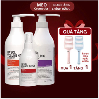  Combo Dầu Gội Phục Hồi Tóc Hư Tổn Hasol Volume Hair + Kem Ủ Tóc Hasol Clinic Treatment + Xịt Mọc Tóc Hasol Anagen Active 
