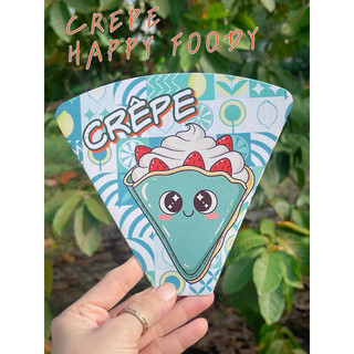 🍄 Túi Giấy Đựng Bánh CREPE ( Bánh kép ) xinh xắn-Túi Giữ Vị Ngon Miệng-túi bánh tiện lợi🌞