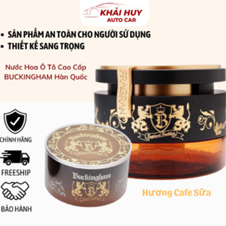 Nước Hoa Ô Tô Cao Cấp BUCKINGHAM Hàn Quốc Hương Cafe Sữa, Hộp 2 Lọ khaihuyauto