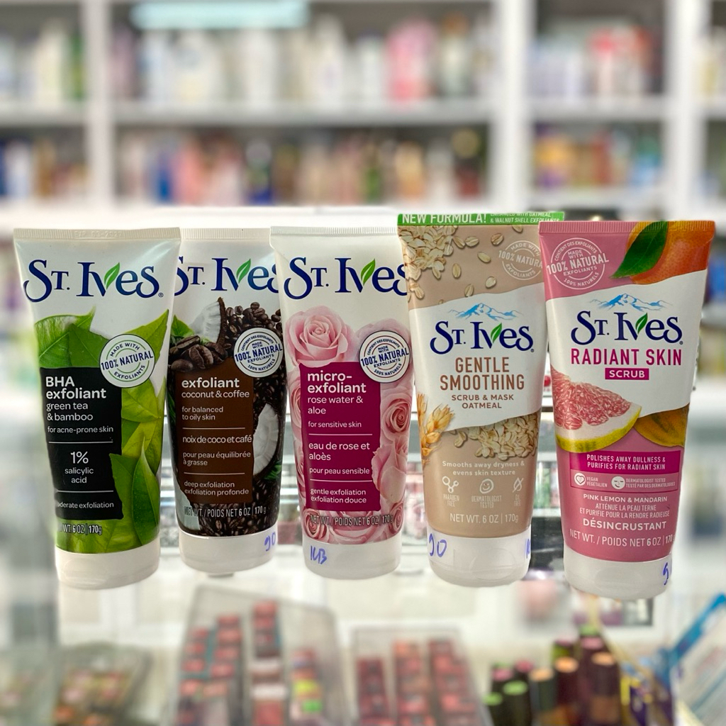 [Date 2027] Sữa Rửa Mặt SRM St.Ives St Ives Hàng Mỹ Trà Xanh Hoa Hồng Trái Mơ Dừa Bơ Có Hạt