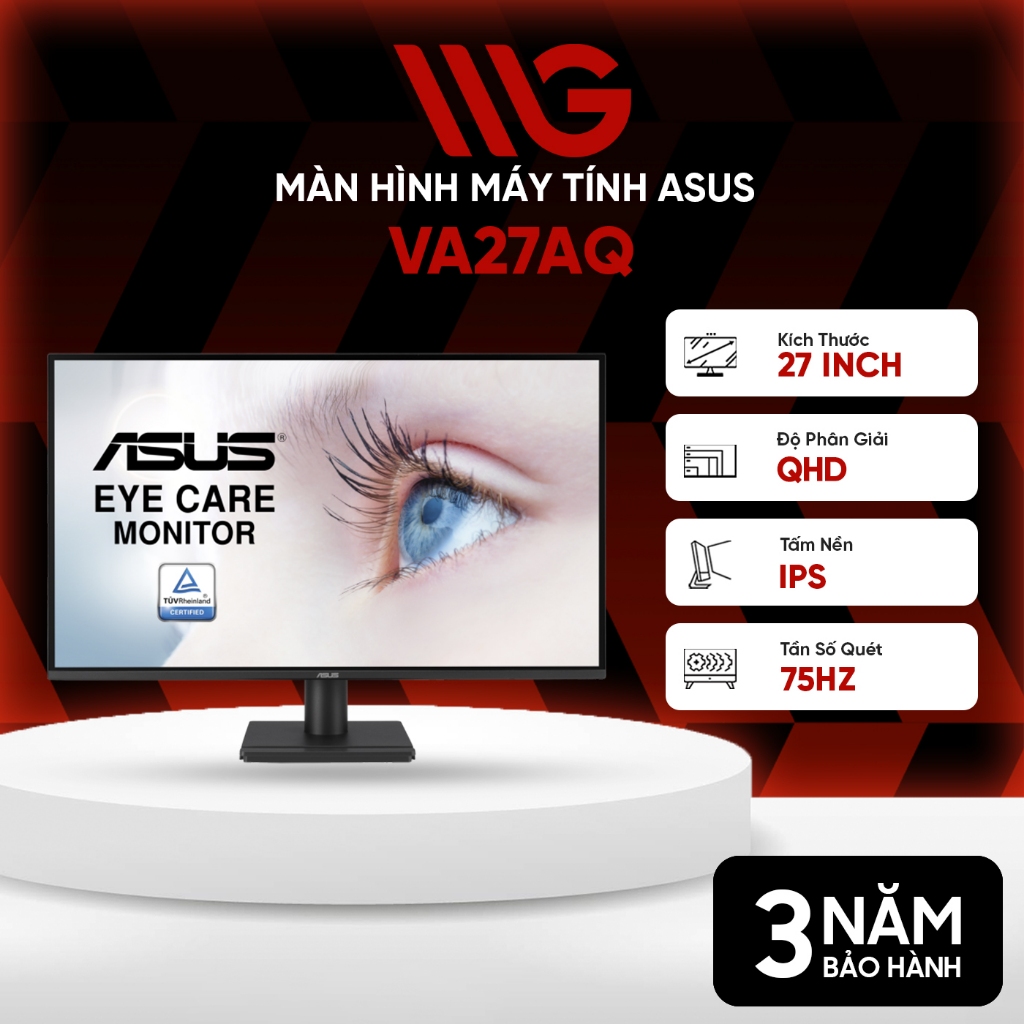 Màn Hình ASUS VA27AQ 27 inch 2K 75Hz 1ms IPS HDR10 | BigBuy360 - bigbuy360.vn