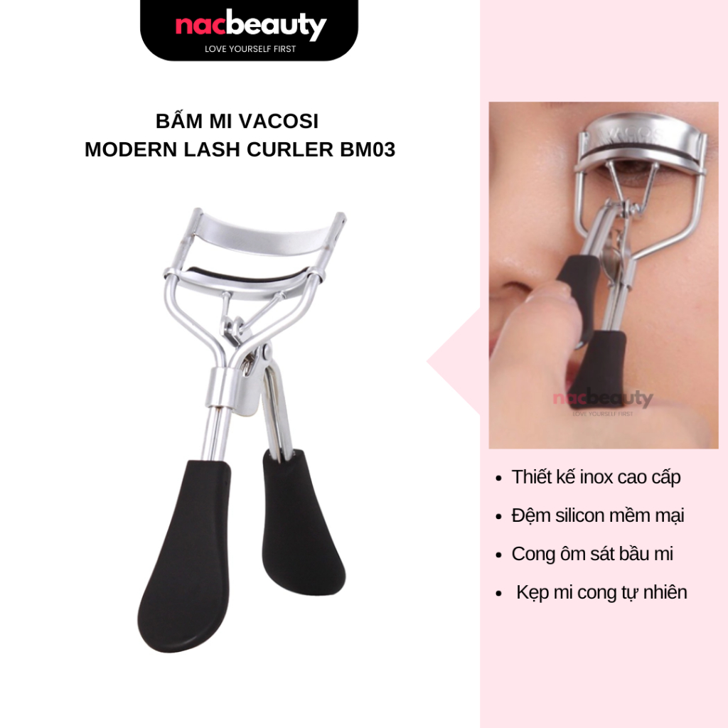 Bấm mi cán đen Vacosi Morden Lash Curler