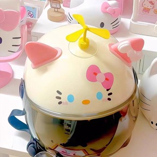  Mũ Bảo Hiểm Xe Điện Xe Máy Mèo Kitty Tai Mèo Dễ Thương Nam Nữ Mùa Hè Chống Nắng Bền Đẹp 53-62cm 