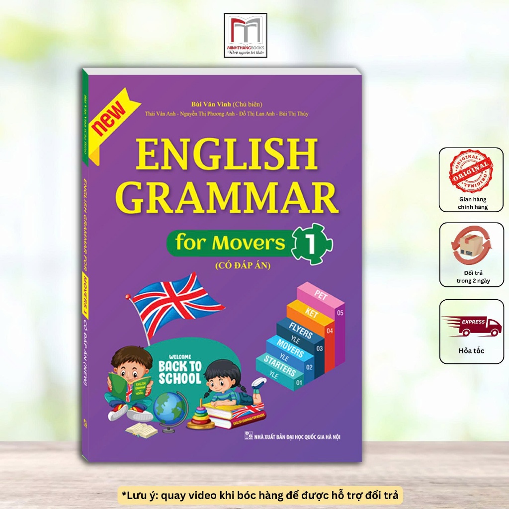 Sách - English grammar for Movers 1 có đáp án (Bùi Văn Vinh chủ biên)