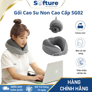 Gối Chữ U Cao Su Non Cao Cấp SOFTURE Thiết Kế Công Thái Học, Gối Kê Cổ Du Lịch Và Ngủ Trưa Văn Phòng - SG02