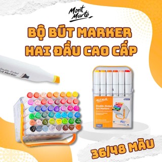 Bút marker hai đầu Mont Marte (36/48 màu)