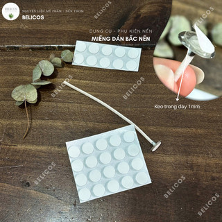 Miếng dán bấc nến - Keo dán đế bấc, tim nến