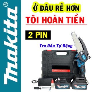  Combo Máy Cưa Xích Dùng Pin Cầm Tay MAKITA 199V Hàng Chuẩn Siêu Khỏe Cưa Các Loại Gỗ Siêu Nhanh 