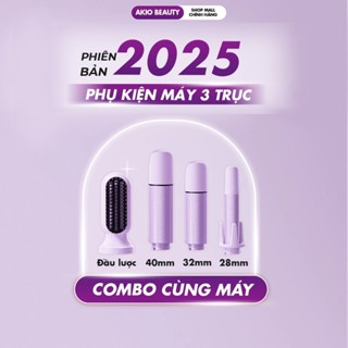 Phụ kiện máy uốn tóc xoăn tự động AKIO dành cho máy 3 trục tím 2025