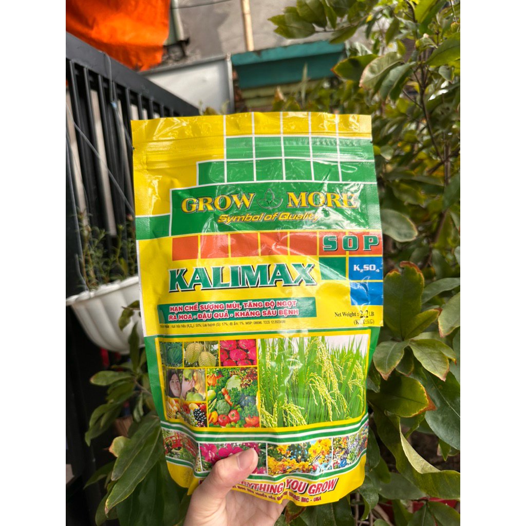 Phân bón Kali Sunphat Grow More KALIMAX (SOP – K2SO4) - Gói 1Kg