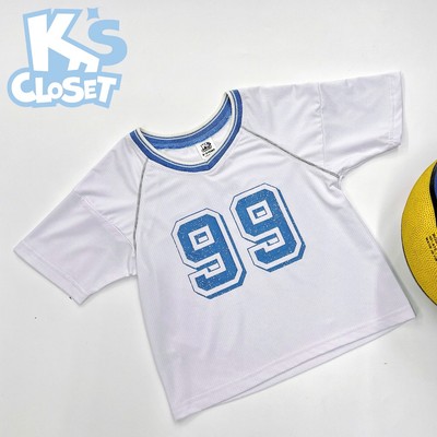 Áo Cộc Tay Thể Thao K'S CLOSET Chất Liệu Polyeste Cho Bé Trai (2-14tuổi) từ10kg-62kg E090FIS