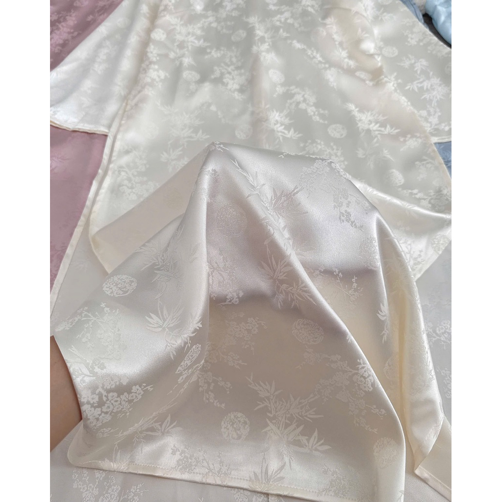 [TẾT 2026] Áo dài cách tân TÂM GIAO dáng suông vải gấm lụa thanh trúc đính kết thủ công cao cấp kèm quần lụa | BigBuy360 - bigbuy360.vn