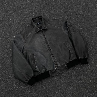 Áo khoác da nam IMPERFECT 005 Jacket  Áo khoác vỡ Cracked Leather Jacket phong cách bụi bặm trẻ trung
