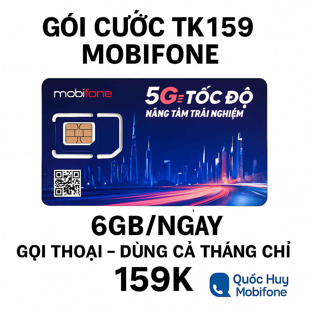 Sim MobiFone Đầu 09 – Gói Cước 6GB/Ngày + Thoại – Số Đẹp Dễ Nhớ, Đăng Ký Chính Chủ