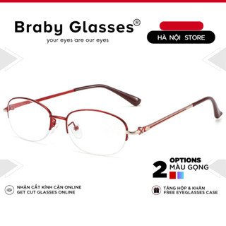 Gọng kính lão đọc sách Braby Glasses viễn thị cho người lớn tuổi Thép không gỉ chắc chắn chống gẫy siêu nhẹ KL02