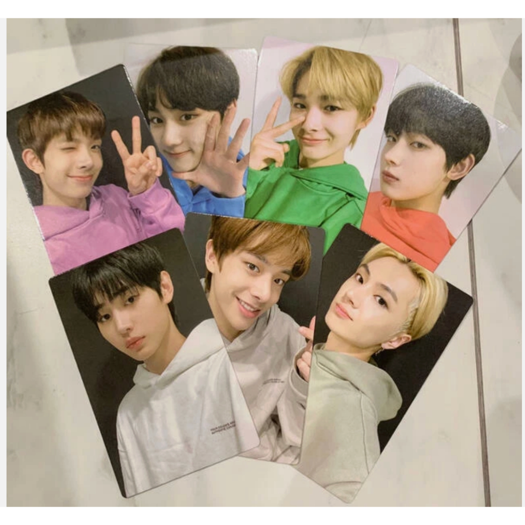 [Có sẵn official] Ảnh thẻ card bo góc official lightstick Enhypen heesung sunoo cả nhóm version 1