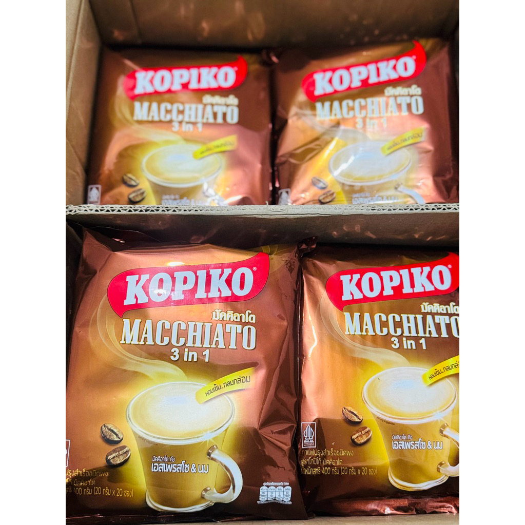 COMBO 2 BỊCH CÀ PHÊ KOPIKO MACCHIATO 20 gói x20gram