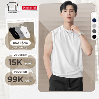 Áo tanktop nam BAMIHOME, áo ba lỗ chất vải thun mè, áo tập gym thoáng mát, thấm hút mô hôi tốt ATT06