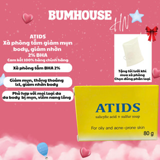  Xà phòng tắm giảm dầu và mụn Atids Salicylic Acid 2% + Sulfur For Oily And Ance Prone Skin 80g_Some By Mi 
