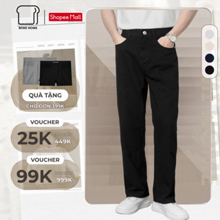 Quần kaki nam CREMA BAMI HOME, quần dài kaki ống suông basic, chất vải dày dặn, chuẩn form QK14