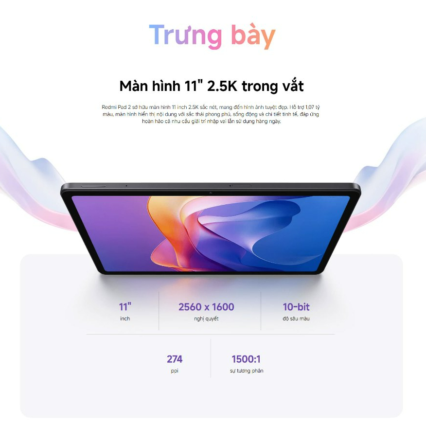 Máy Tính Bảng Xiaomi Redmi Pad 2 Wifi (4+128GB | 6+128GB | 8+256GB) Chính Hãng | BigBuy360 - bigbuy360.vn