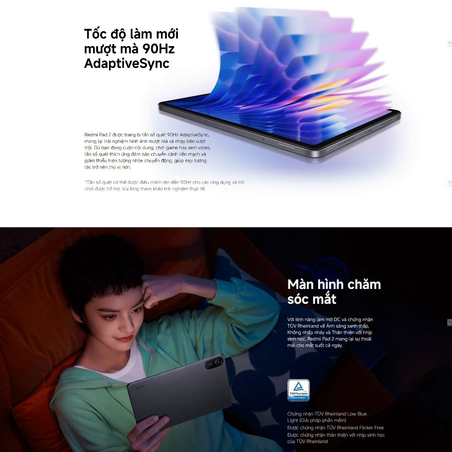 Máy Tính Bảng Xiaomi Redmi Pad 2 Wifi (4+128GB | 6+128GB | 8+256GB) Chính Hãng | BigBuy360 - bigbuy360.vn