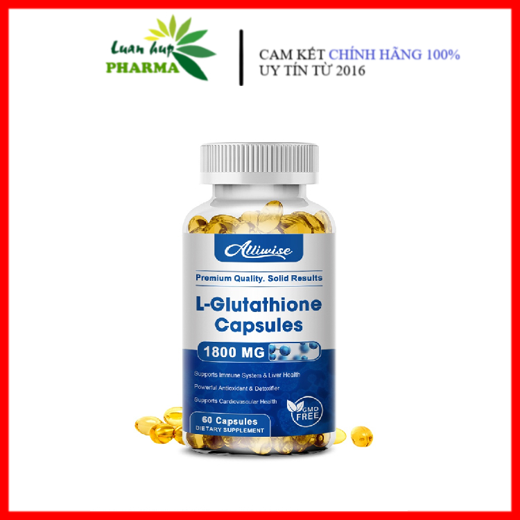 L Glutathione 1800mg (lọ 120 viên) - Ngăn ngừa sạm nám, giúp da trắng sáng tự nhiên