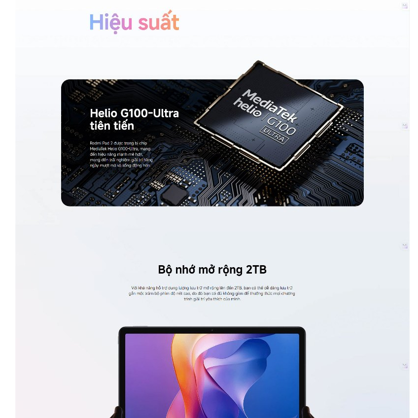 Máy Tính Bảng Xiaomi Redmi Pad 2 Wifi (4+128GB | 6+128GB | 8+256GB) Chính Hãng | BigBuy360 - bigbuy360.vn
