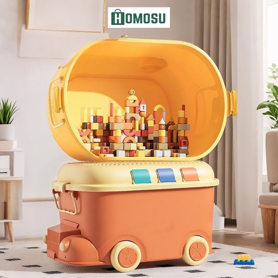 Thùng Nhựa Đựng Đồ Có Bánh Xe