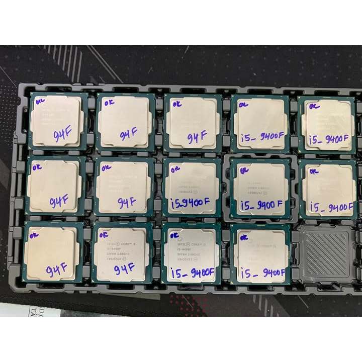 CPU I3 8100 9100 9100F I5 8400 9400F 8500 SOCKET 1151V2 CHO THẾ HỆ 8TH 9TH